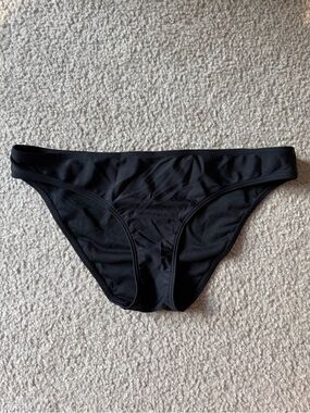 Hollister Black Bikini Bottom with Branded Accent